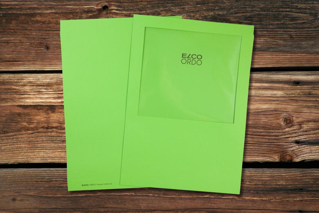 Ordnungsmappen mit Sichtfenster 220x310 mm Intensivgrün 120 g/qm